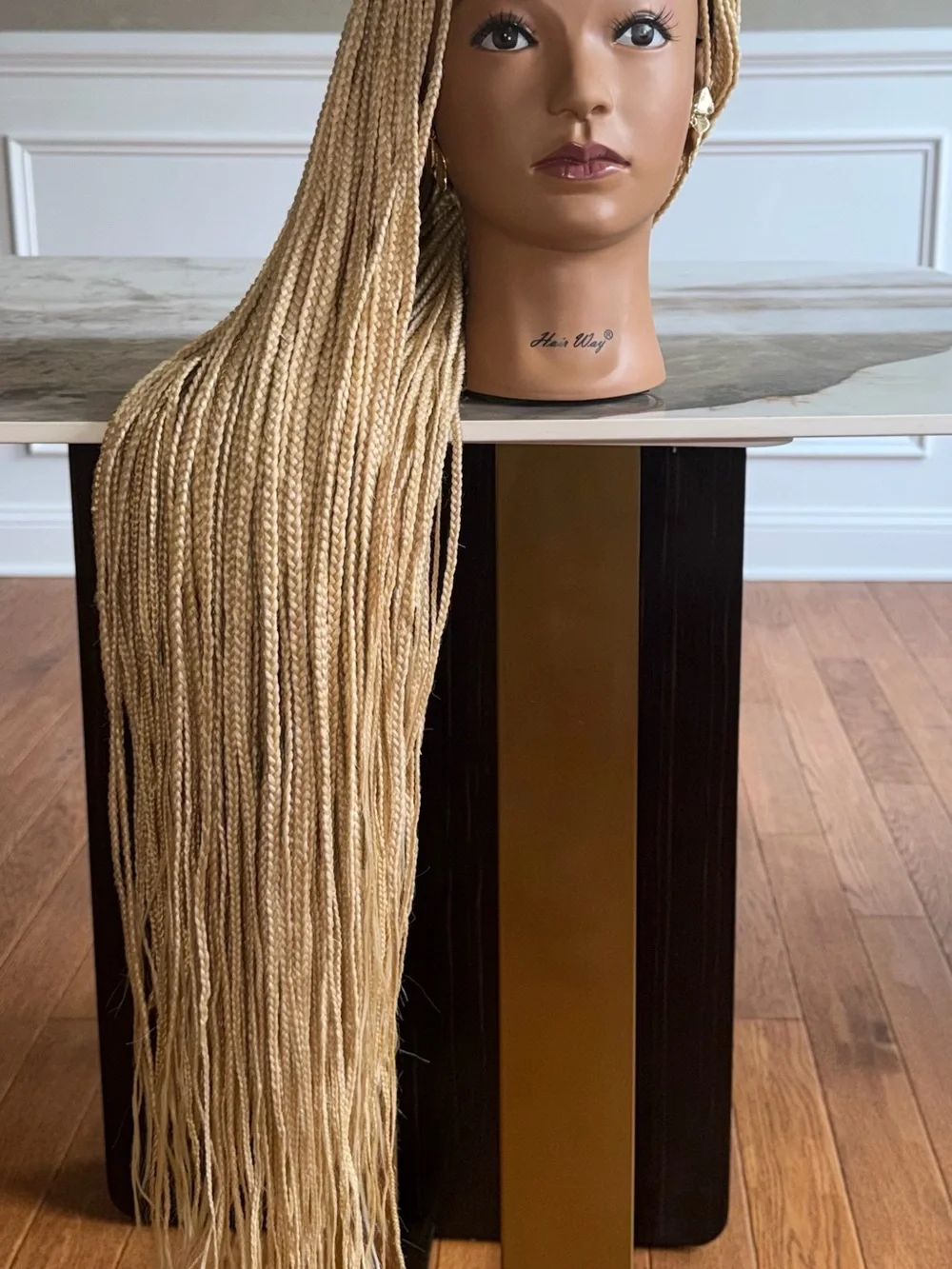 Long Blonde Box Braid Wig - Lightweight Braided Style